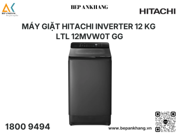 Máy Giặt Hitachi Inverter 12 Kg LTL 12MVW0T GG